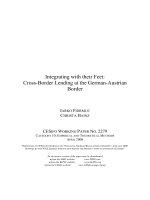 Integrating with their Feet: Cross-Border Lending at the German-Austrian Border pdf