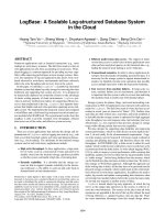 LogBase: A Scalable Log-structured Database System in the Cloud pot