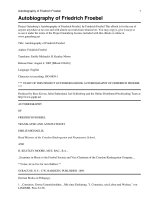Autobiography of Friedrich Froebel docx