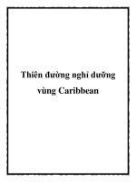 Thiên đường nghỉ dưỡng vùng Caribbean ppt