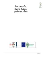 Curriculum For Graphic Designer (Certificate Level- 6 months) pptx