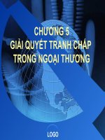 GIẢI QUYẾT TRANH CHẤP TRONG NGOẠI THƯƠNG pptx