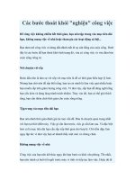 Các bước thoát khỏi 