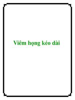 Viêm họng kéo dài doc