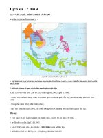 Lịch sử 12 Bài 4