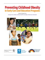 Preventing Childhood Obesity in Early Care and Education Programs pdf