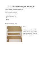 Kéo đàn heo lên tường làm móc treo đồ doc