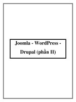 Joomla - WordPress Drupal ppt