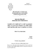 Nghiên cứu thiết kế và chế tạo Robot phục vụ sản xuất trong các điều kiện môi trường độc hại và không an toàn pptx
