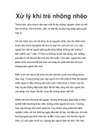 Xử lý khi trẻ nhõng nhẽo doc