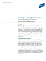 Investing in a Rising Rate Environment ppt