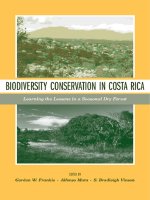 BIODIVERSITY CONSERVATION in COSTA RICA Learning the Lessons in a Seasonal Dry Forest pptx