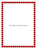 Một số động tác phòng bệnh ở người già. potx