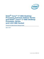 Intel ® Core™ i7-900 Desktop Processor Extreme Edition Series and Intel ® Core™ i7-900 Desktop Processor Series and LGA1366 Socket pdf