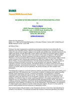 AN ANNOTATED BIBLIOGRAPHY ON PETROLEUM POLLUTION doc