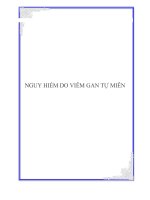 Nguy hiểm do viêm gan tự miễn pdf