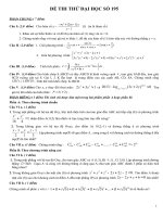 ĐÁP ÁN VÀ ĐỀ THI THỬ ĐẠI HỌC - TRƯỜNG THPT NGUYỄN HUỆ - ĐẮK LẮK - ĐỀ SỐ 196 ppt