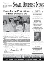 Farewell to the Print Edition of Small Business News doc