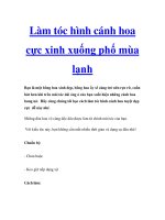 Làm tóc hình cánh hoa cực xinh xuống phố mùa lạnh potx