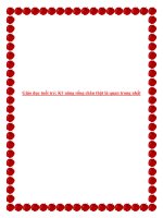 Giáo dục tuổi trẻ: Kỹ năng sống chân thật là quan trọng nhất. pdf