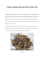 Chữa chứng đổ mồ hôi từ quế chi docx