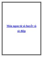 Món ngon từ sò huyết và sò điệp pdf