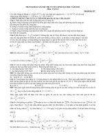 THAM KHẢO GIẢI ĐỀ THI TUYỂN SINH ĐẠI HỌC NĂM 2011 Môn: VẬT LÍ docx