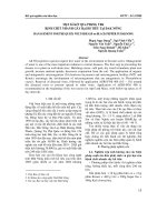 MộT Số KếT QUả PHòNG TRừ BệNH CHếT NHANH GÂY HạI Hồ TIÊU TạI ĐAK NÔNG potx