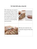 Kỹ thuật khắc phục móng bột ppt