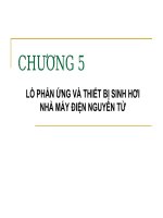 CHƯƠNG 5 LÒ PHẢN ỨNG VÀ THIẾT BỊ SINH HƠI NHÀ MÁY ĐIỆN NGUYÊN TỬ potx