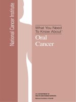 What You Need To Know About™ - Oral Cancer ppt