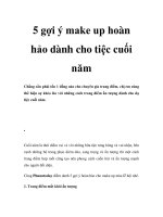 5 gợi ý make up hoàn hảo dành cho tiệc cuối năm pdf