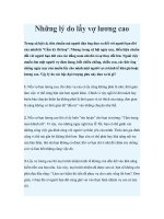 Những lý do lấy vợ lương cao pptx