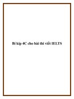 Bí kíp 4C cho bài thi viết IELTS docx