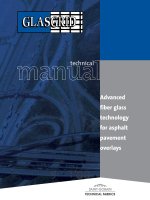 GLASGRlD Technical Manual - Advanced fiber glass technology for asphalt pavement overlays pot