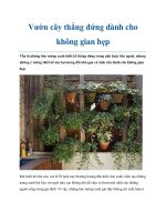 Vườn cây thẳng đứng dành cho không gian hẹp docx
