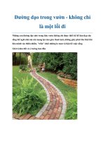 Đường dạo trong vườn - không chỉ là một lối đi potx