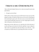 Chăm bé sơ sinh: Lỗi khó thứ tha (P.2) pot