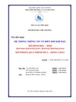 HỆ THỐNG THÔNG TIN VỀ BIẾN ĐỔI KHÍ HẬU MÔ HÌNH HEC – HMS
