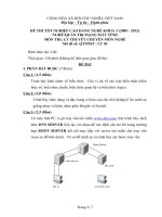 đáp án + đề thi lí thuyết tốt nghiệp khóa 3 - quản trị mạng máy tính - mã đề thi qtmmt lt (3)