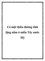 Có một thiên đường tĩnh lặng nằm ở miền Tây nước Mỹ pot