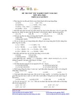 đề thi thử đại học môn hóa học năm 2013