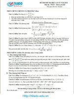 đề thi thử đại học 2014 môn toán lần 4