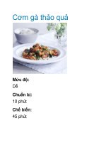 Cơm gà thảo quả pptx