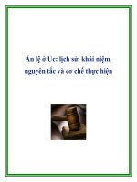 Án lệ ở Úc: lịch sử, khái niệm, nguyên tắc và cơ chế thực hiện potx