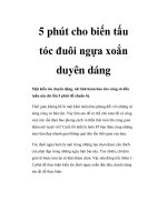 5 phút cho biến tấu tóc đuôi ngựa xoắn duyên dáng ppt