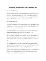 Những thói quen nên từ bỏ khi sử dụng máy tính docx