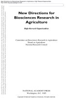 New Directions for Biosciences Research in Agriculture docx
