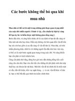 Các bước không thể bỏ qua khi mua nhà docx