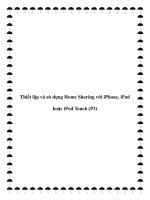 Thiết lập và sử dụng Home Sharing với iPhone, iPad hoặc iPod Touch (P3) docx